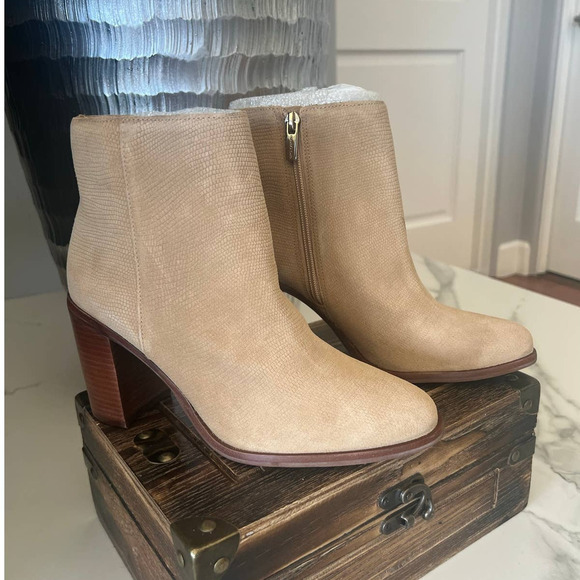 Vince Camuto Paitrilla Booties in Tan - Picture 1 of 9